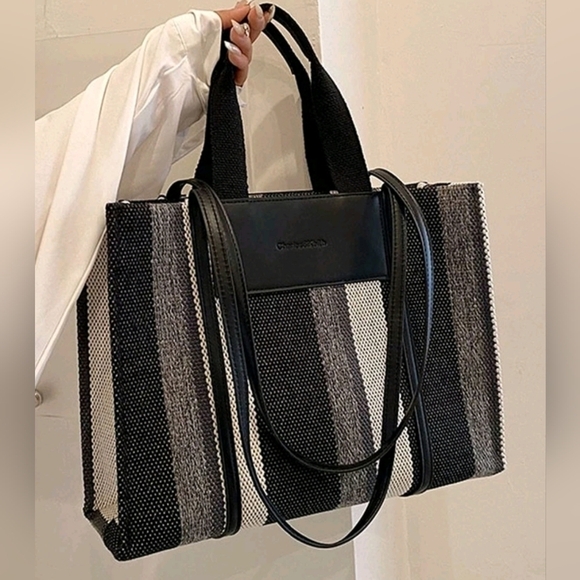 Colorblock Shouder Handle Bag - Picture 3 of 7